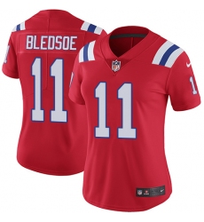Women's Nike New England Patriots #11 Drew Bledsoe Red Alternate Vapor Untouchable Limited Player NFL Jersey