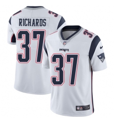 Youth Nike New England Patriots #37 Jordan Richards White Vapor Untouchable Limited Player NFL Jersey