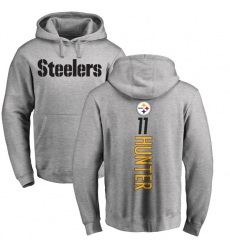 NFL Nike Pittsburgh Steelers #11 Justin Hunter Ash Backer Pullover Hoodie