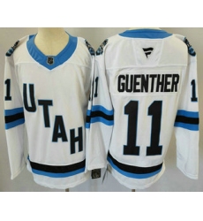 Men's Utah Hockey Club #11 Dylan Guenther White 2024 Stitched Jersey