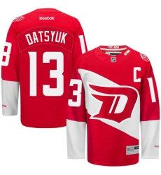 Women's Reebok Detroit Red Wings #13 Pavel Datsyuk Premier Red 2016 Stadium Series NHL Jersey