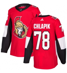 Youth Adidas Ottawa Senators #78 Filip Chlapik Authentic Red Home NHL Jersey