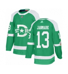 Youth Dallas Stars #13 Mattias Janmark Authentic Green 2020 Winter Classic Hockey Jersey