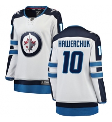 Women's Winnipeg Jets #10 Dale Hawerchuk Fanatics Branded White Away Breakaway NHL Jersey