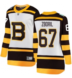 Women's Boston Bruins #67 Jakub Zboril White 2019 Winter Classic Fanatics Branded Breakaway NHL Jersey