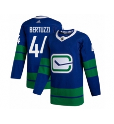 Men's Vancouver Canucks #44 Todd Bertuzzi Authentic Royal Blue Alternate Hockey Jersey