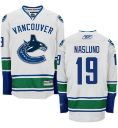 Youth Reebok Vancouver Canucks #19 Markus Naslund Authentic White Away NHL Jersey