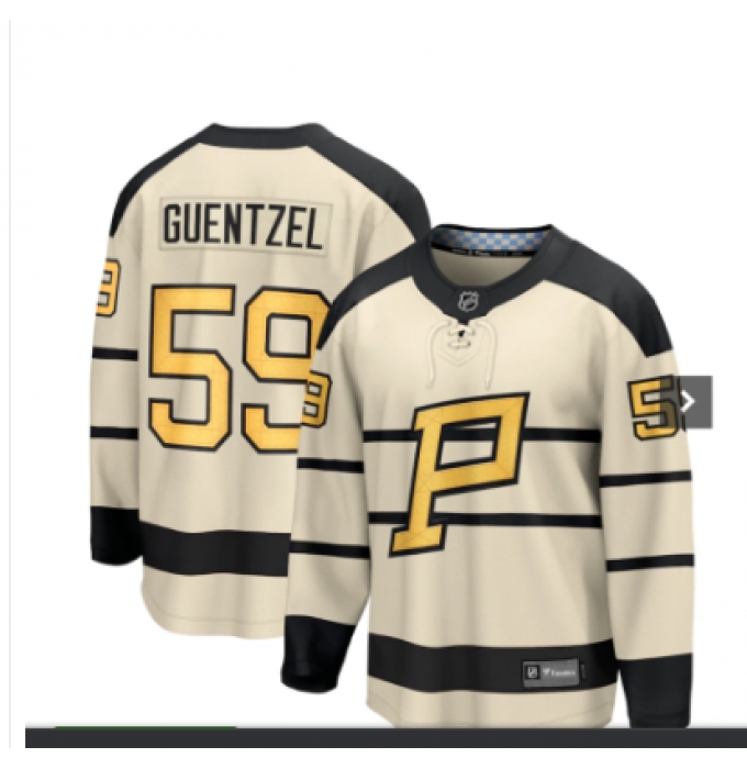 Men's Pittsburgh Penguins #59 Jake Guentzel Fanatics Branded 2023 Winter Classic Player Jersey
