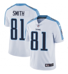 Youth Nike Tennessee Titans #81 Jonnu Smith Elite White NFL Jersey