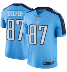 Youth Nike Tennessee Titans #87 Eric Decker Elite Light Blue Team Color NFL Jersey