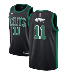 Men's Adidas Boston Celtics #11 Kyrie Irving Swingman Black NBA Jersey - Statement Edition