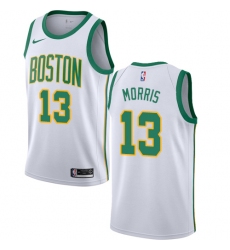 Men's Nike Boston Celtics #13 Marcus Morris Swingman White NBA Jersey - City Edition