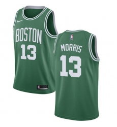 Women's Nike Boston Celtics #13 Marcus Morris Swingman Green(White No.) Road NBA Jersey - Icon Edition