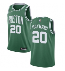 Youth Nike Boston Celtics #20 Gordon Hayward Swingman Green(White No.) Road NBA Jersey - Icon Edition