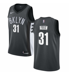 Women's Nike Brooklyn Nets #31 Jarrett Allen Authentic Gray NBA Jersey Statement Edition