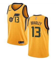 Women's Nike Utah Jazz #13 Tony Bradley Authentic Gold NBA Jersey Statement Edition