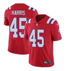 Men's Nike New England Patriots #45 David Harris Red Alternate Vapor Untouchable Limited Player NFL Jersey
