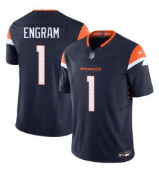 Men's Denver Broncos #1 Evan Engram Navy F.U.S.E. Vapor Limited Football Stitched Jersey