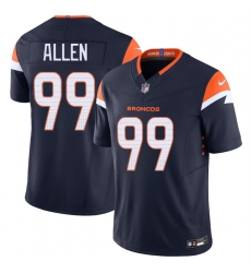 Men's Denver Broncos #99 Zach Allen Navy 2024 F.U.S.E. Alternate Vapor Limited Football Stitched Jersey