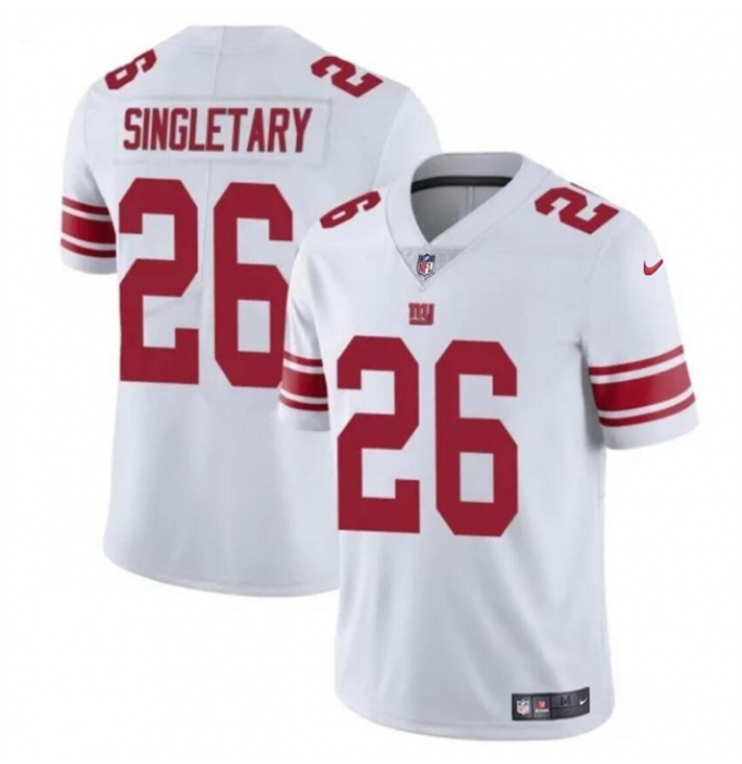 Men's New York Giants #26 Devin Singletary White Vapor Untouchable Limited Football Stitched Jersey