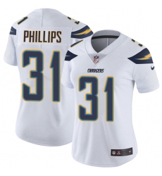 Women's Nike Los Angeles Chargers #31 Adrian Phillips White Vapor Untouchable Limited Player NFL Jersey