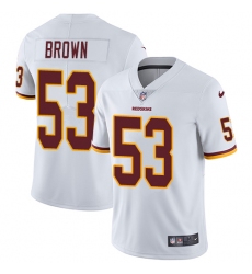 Youth Nike Washington Redskins #53 Zach Brown White Vapor Untouchable Elite Player NFL Jersey