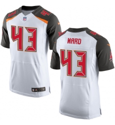 Men's Nike Tampa Bay Buccaneers #43 T.J. Ward Elite White NFL Jersey