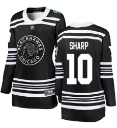 Women's Chicago Blackhawks #10 Patrick Sharp Black 2019 Winter Classic Fanatics Branded Breakaway NHL Jersey