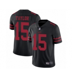 Men's San Francisco 49ers #15 Trent Taylor Black Vapor Untouchable Limited Player Football Jersey