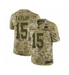 Men's San Francisco 49ers #15 Trent Taylor Limited Camo 2018 Salute to Service Football Jersey