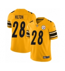 Women's Pittsburgh Steelers #28 Mike Hilton Limited Gold Inverted Legend Football Jersey
