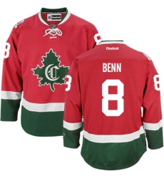 Men's Reebok Montreal Canadiens #8 Jordie Benn Authentic Red New CD NHL Jersey