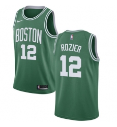 Men's Nike Boston Celtics #12 Terry Rozier Swingman Green(White No.) Road NBA Jersey - Icon Edition