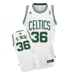 Women's Adidas Boston Celtics #36 Shaquille O'Neal Swingman White Home NBA Jersey