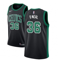 Youth Adidas Boston Celtics #36 Shaquille O'Neal Swingman Black NBA Jersey - Statement Edition