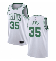 Youth Nike Boston Celtics #35 Reggie Lewis Authentic White NBA Jersey - Association Edition