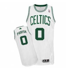 Youth Adidas Boston Celtics #0 Robert Parish Authentic White Home NBA Jersey