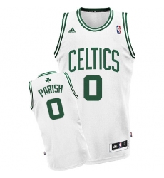 Youth Adidas Boston Celtics #0 Robert Parish Swingman White Home NBA Jersey