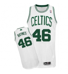 Men's Adidas Boston Celtics #46 Aron Baynes Authentic White Home NBA Jersey