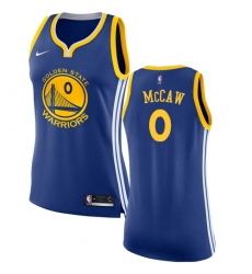 Women's Nike Golden State Warriors #0 Patrick McCaw Authentic Royal Blue Road NBA Jersey - Icon Edition