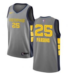 Men's Nike Memphis Grizzlies #25 Chandler Parsons Swingman Gray NBA Jersey - City Edition