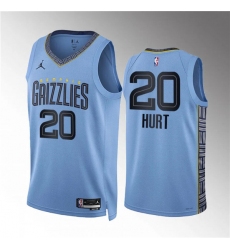 Men's Memphis Grizzlies #20 Matthew Hurt Blue Statement Edition Stitched Jersey