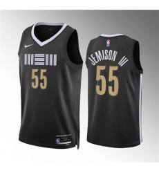 Men's Memphis Grizzlies #55 Trey Jemison Iii Black 2023-24 City Edition Stitched Jersey