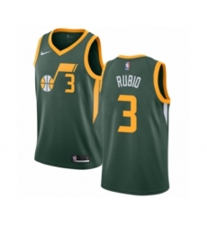 Women's Nike Utah Jazz #3 Ricky Rubio Green Swingman Jersey - Earned Edition