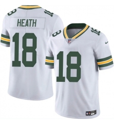 Men's Green Bay Packers #18 Malik Heath White Vapor Untouchable Limited Stitched Jersey