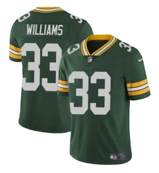 Men's Green Bay Packers #33 Evan Williams Green Vapor Untouchable Limited Football Stitched Jersey