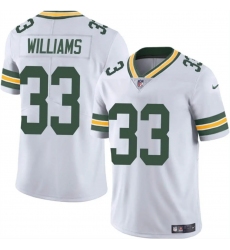 Men's Green Bay Packers #33 Evan Williams White Vapor Untouchable Limited Football Stitched Jersey