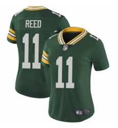 Women Green Bay Packers #11 Jayden Reed Green Vapor Untouchable Stitched Jersey