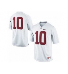 Alabama Crimson Tide 10# A.J McCarron White College Football Nike NCAA Jerseys