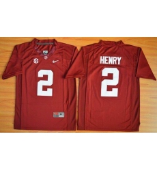 Alabama Crimson Tide #2 Derrick Henry Red Stitched Youth NCAA Jersey